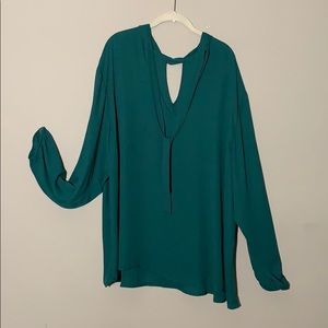 💚 green dress blouse 💚
